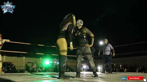 Lady Chicana. Larry Miranda y Mysteziz Jr. vs La Hiedra, Lady。